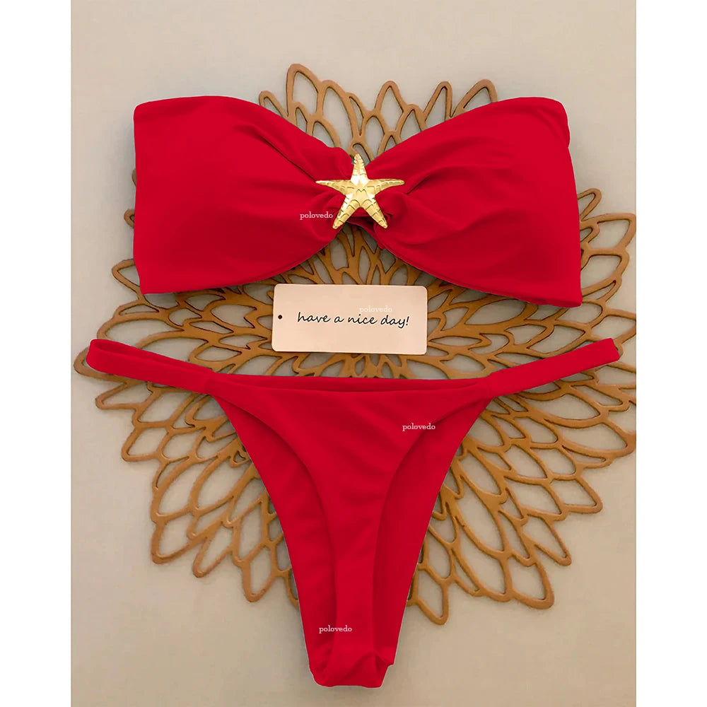 2 Piece Push Up Bikinis Swimsuit Swimwear Micro Bikini Set Swimming Suit Beachwear Bandeau Brazilian Set The Clothing Company Sydney