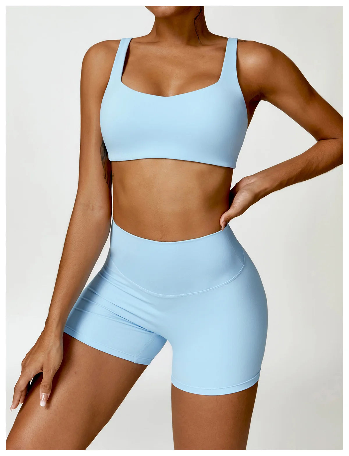 Women's Yoga Shorts Gym Leggings Cycling Slim Fit Workout Shorts High Waist Sports Shorts - The Clothing Company Sydney
