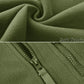 Full Zip Up Tactical Green Fleece Jacket Thermal Warm Work Coats Men's Pockets Safari Jacket Hiking Outwear Windbreaker - The Clothing Company Sydney