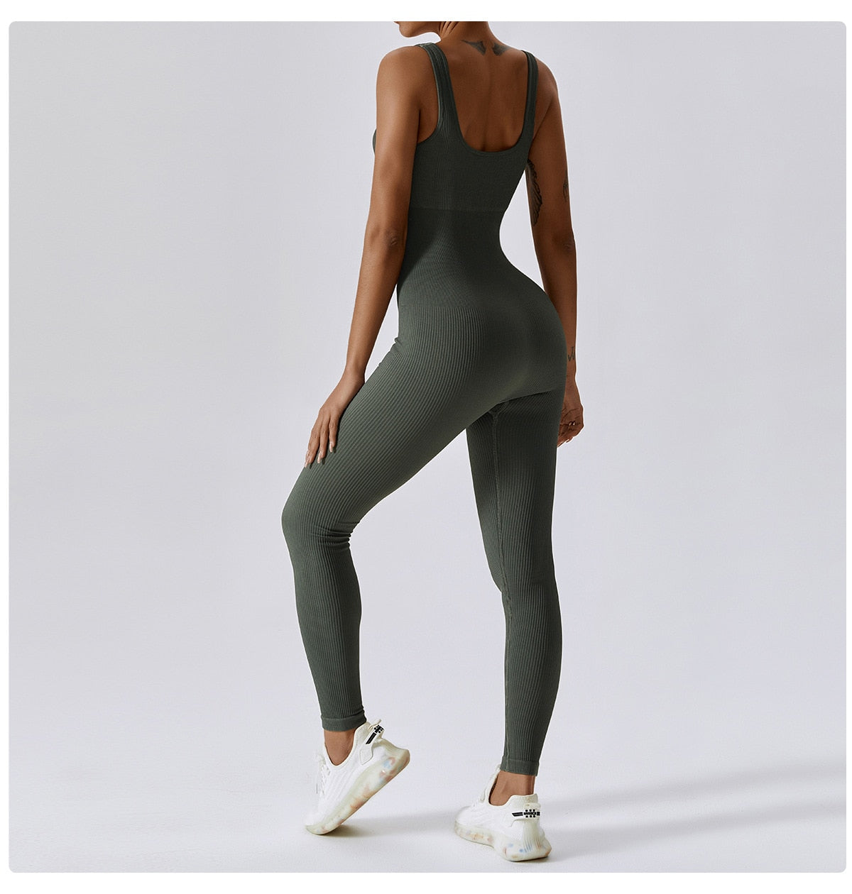 Spring Seamless One-Piece Yoga Clothes Sportswear Women's Gym Push Up Workout Clothes Fitness Sports Stretch Bodysuit Yoga Suit The Clothing Company Sydney