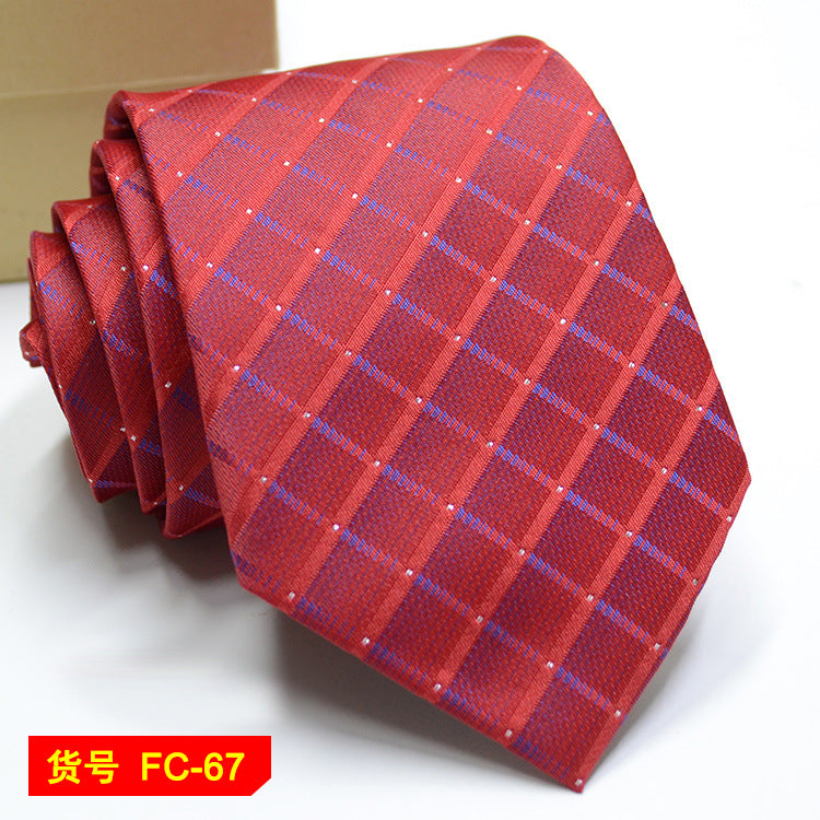 Men's Jacquard Ties – 7-8cm Floral & Solid Neckties The Clothing Company Sydney