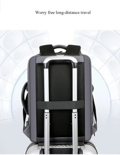 Large Backpack USB Charging Laptop Bagpack Waterproof Business Travel Cabin Hand Luggage Back Pack Bag - The Clothing Company Sydney