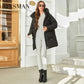 Hooded Parkas Women's Plus Size Casual Hooded Pocket Women Down Jacket Coat Outwear - The Clothing Company Sydney