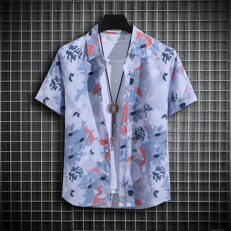 Men's Tropical Short Sleeve Printed Shirt  Unisex  Casual Tops - The Clothing Company Sydney