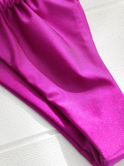 Tie down Bikini for Women Triangle Swimwear Bathing Suit 2 Piece Bikinis Set solid Push Up Swimsuit - The Clothing Company Sydney