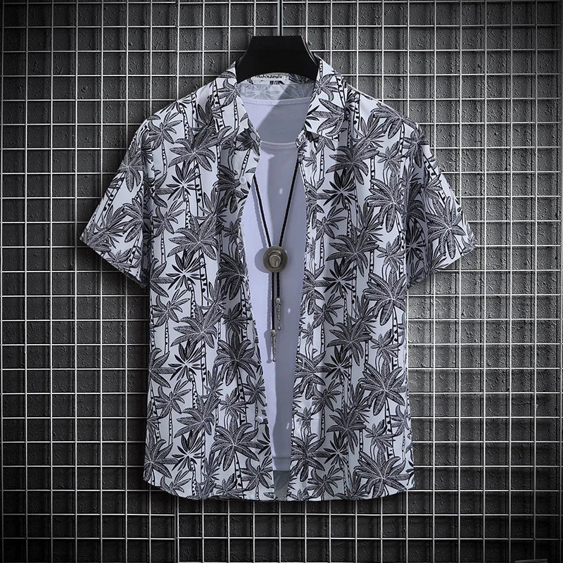 Men's Tropical Short Sleeve Printed Shirt  Unisex  Casual Tops - The Clothing Company Sydney