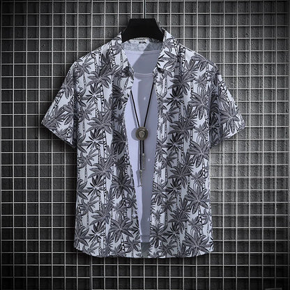 Men's Tropical Short Sleeve Printed Shirt  Unisex  Casual Tops - The Clothing Company Sydney