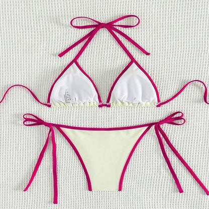 2 Piece String Micro Thong Swimsuit Women Halter Mini Swimwear Beachwear Bikini Set The Clothing Company Sydney