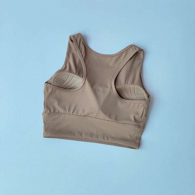 Shock proof Compact Sports Vest Running Breathable Full cup Yoga Vest Gym Clothing Summer Fitness Sports Bra The Clothing Company Sydney