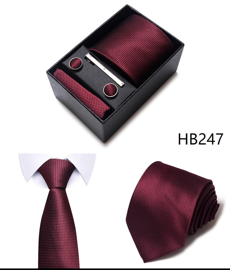 7.5 cm Business Ties Hanky Cufflink Set Tie Clips Green Necktie Corbatas For Men Wedding In Gift Box The Clothing Company Sydney