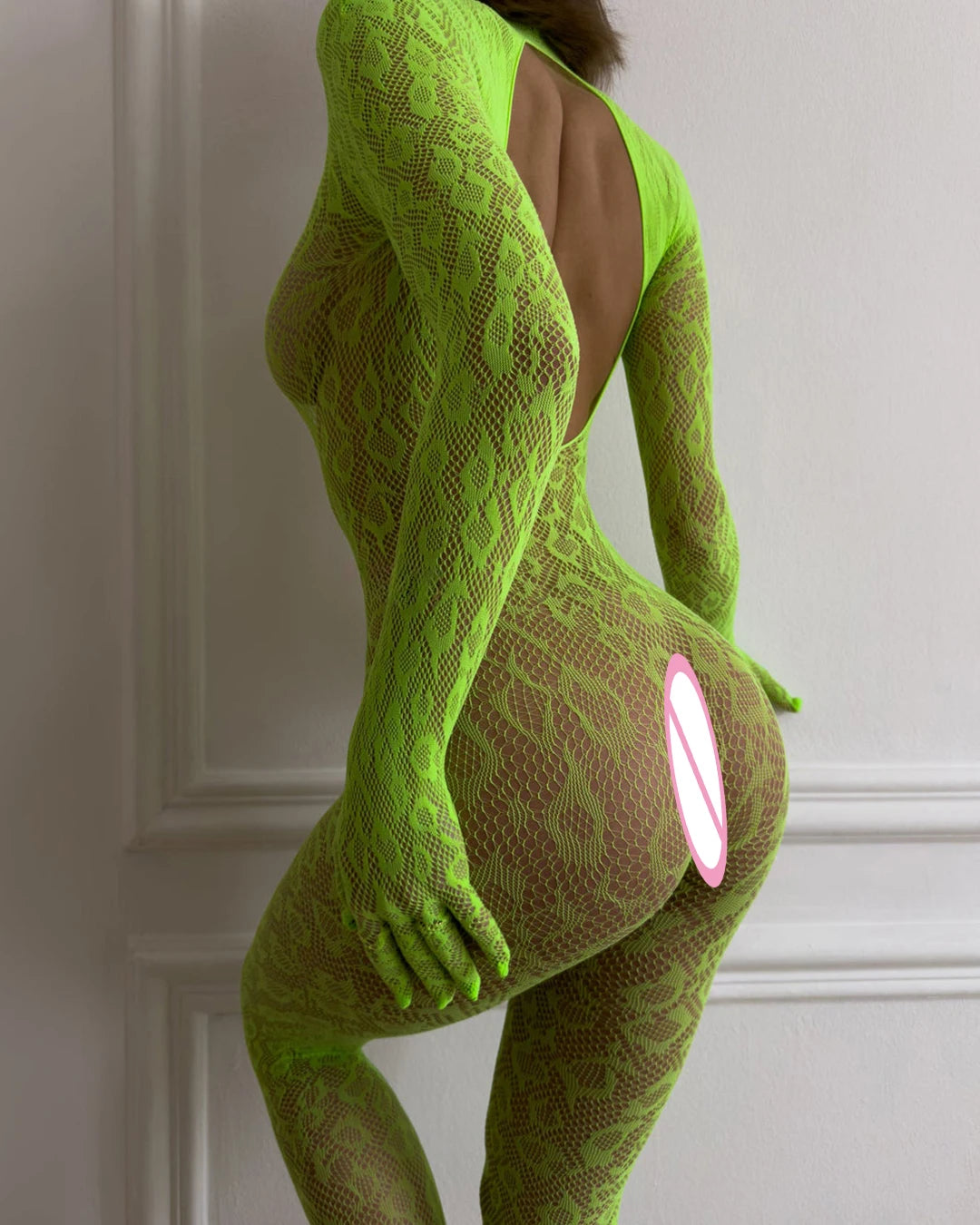 Backless Sheer Long Sleeve Jumpsuit Party Adult Doll One-Piece Cosplay Outfit Lingerie Set The Clothing Company Sydney