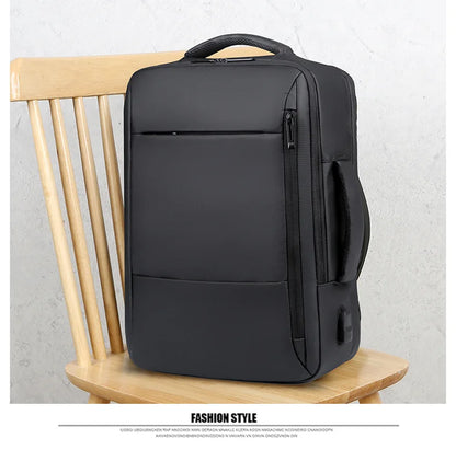 Large Backpack USB Charging Laptop Bagpack Waterproof Business Travel Cabin Hand Luggage Back Pack Bag - The Clothing Company Sydney