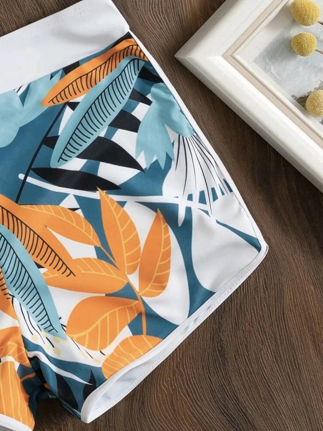 2 Piece Halter Bikini Set Shorts Swimsuit High Waist Swimwear Female Printed Bathers Swimming Bathing Swim Suit Beachwear - The Clothing Company Sydney