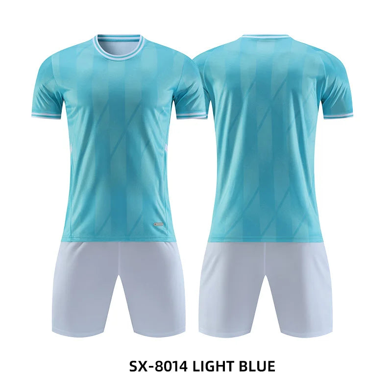 Adult Kids Customised Football Jerseys Soccer Uniform Mem Women Team Training Quick-Drying Sportswear  Futsal Tracksuit Outfit