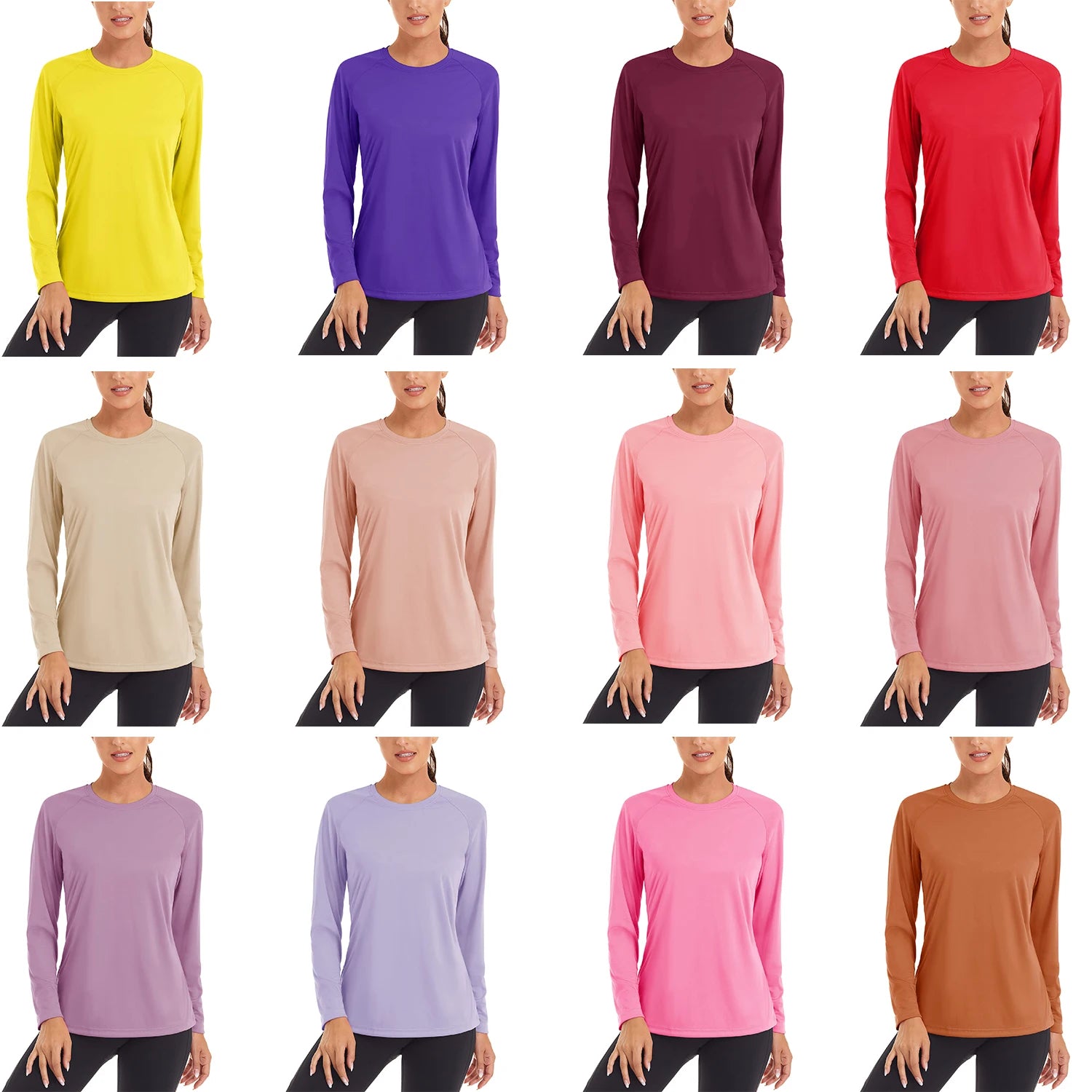 UPF 50+ Summer Quick Dry T-shirts Women's Performance Sun Block UV Protection T Shirts Long Sleeve Swim Pullover Tops The Clothing Company Sydney