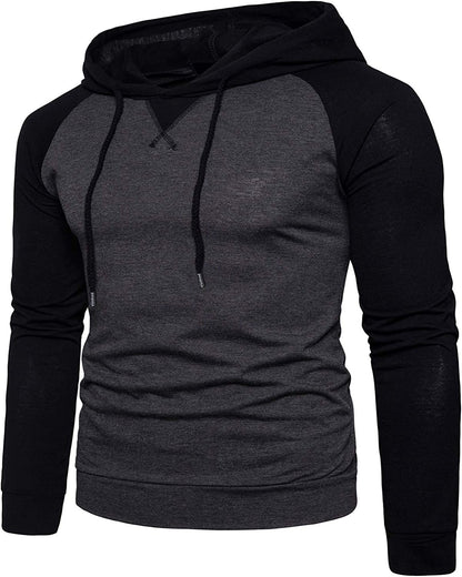 Men's Hoodies Sweatshirts Long Sleeve Solid Patchwork Single Breasted Drawstring Lightweight Casual Street Home Clothing Top The Clothing Company Sydney