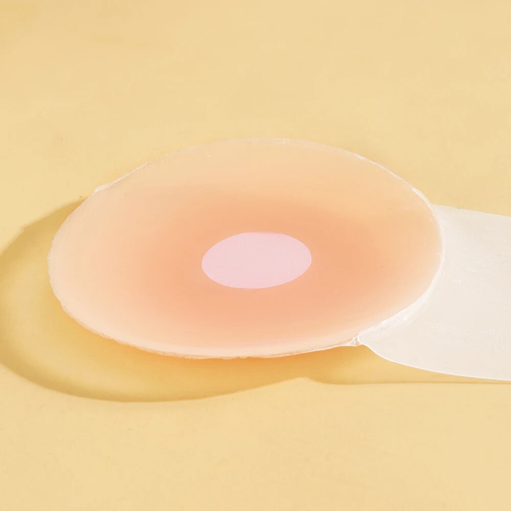 1 Pair Women's Pull up Silicone Breast Patch Invisible Reusable Paste Breast Lifting Nipple Bra Round Lace 2 Colors The Clothing Company Sydney