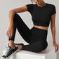 Women's Yoga Top Seamless Sport T Shirts Fitness Short Sleeve Shirt Gym Top Running Active Wear Sport Top The Clothing Company Sydney