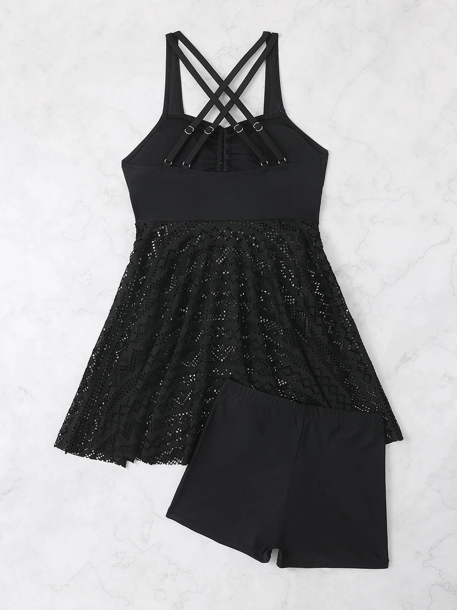 2 Piece Tankini & Beach Skirt Swimsuit Swimwear Bathers Bathing Swimming Suit Summer Beachwear - The Clothing Company Sydney