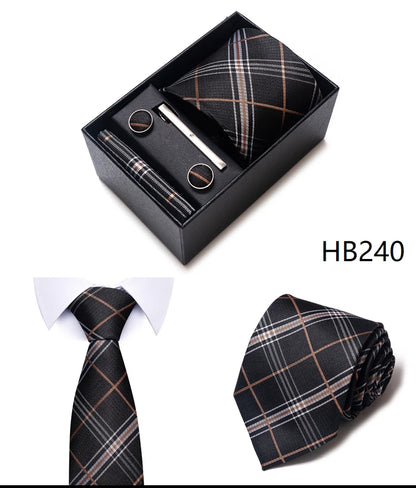 7.5 cm Business Ties Hanky Cufflink Set Tie Clips Green Necktie Corbatas For Men Wedding In Gift Box The Clothing Company Sydney