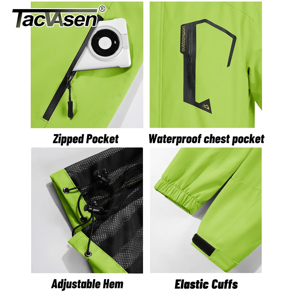Spring Autumn Lightweight Jackets Mens Mesh Lined Waterproof Rain Jacket Outdoor Fishing Hiking Jacket Male Windbreaker - The Clothing Company Sydney