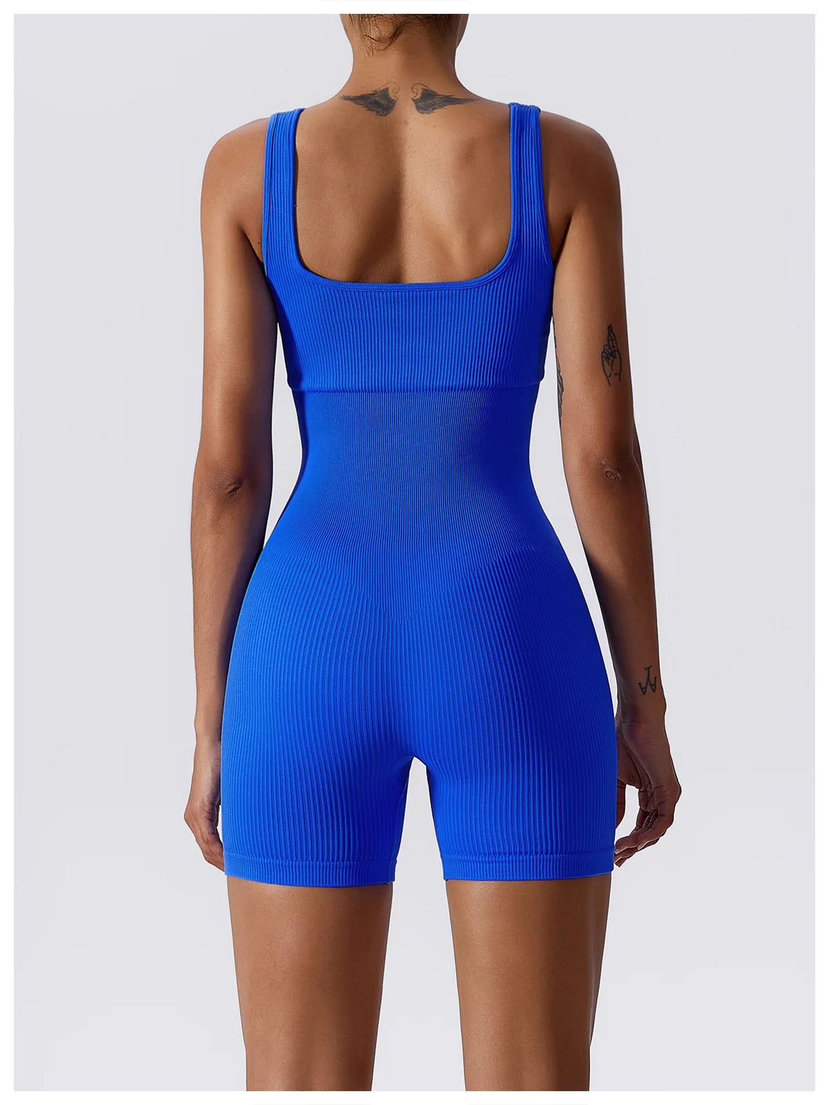 Women's Yoga Rompers One Piece Seamless Ribbed Jumpsuit Padded Sports Bra Romper Fashion Fitness Sportwear The Clothing Company Sydney
