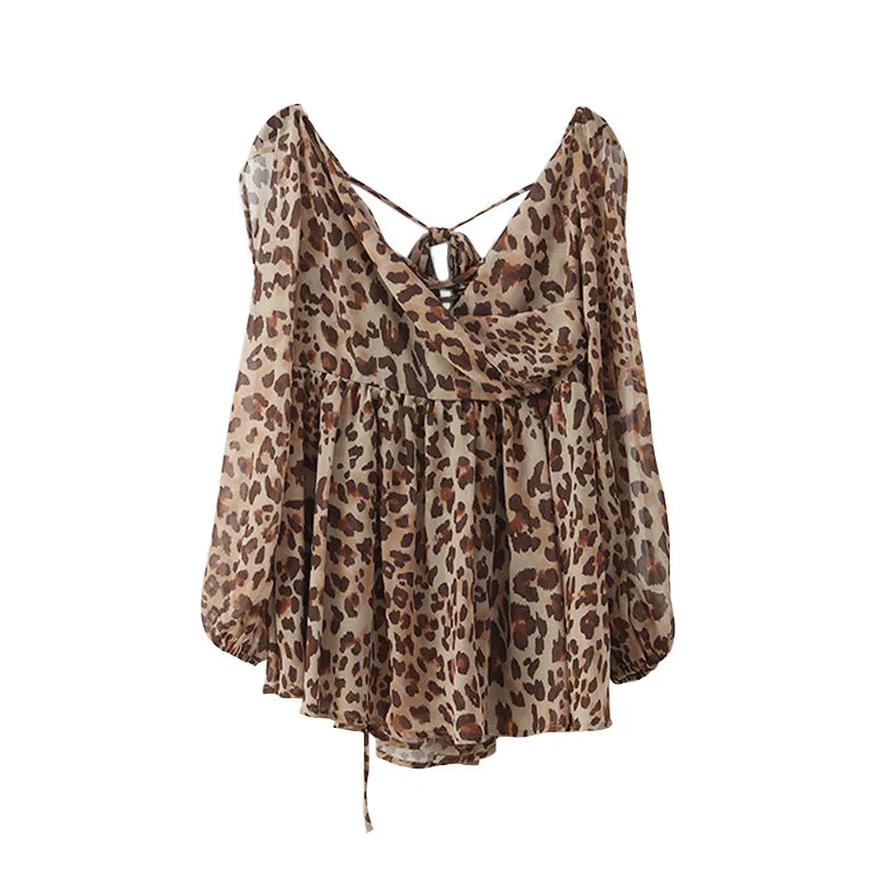 Green Pleated Mini Elegant V-neck Split Long Sleeve A-line Summer Lady Solid Backless Lace Up Dress - The Clothing Company Sydney