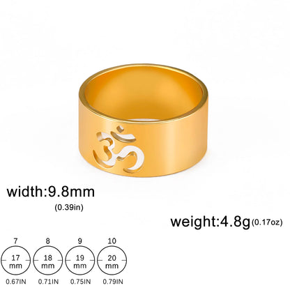 Unisex Om Aum Symbol Jewellery Ring The Clothing Company Sydney