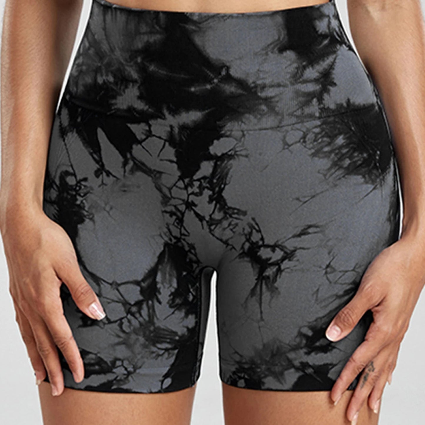 Tie Dye Gym Summer Shorts Woman Casual High Waist Outdoors Sport Seamless Shorts Push Up Fitness Bike Shorts The Clothing Company Sydney