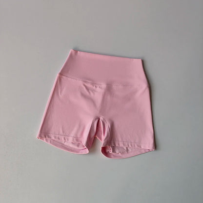 2 Piece Yoga Gym Set Halter Top Set Yoga High Waist Shorts Backless Tights Bra Vest Seamless Stretch Ribbed Shorts Set - The Clothing Company Sydney