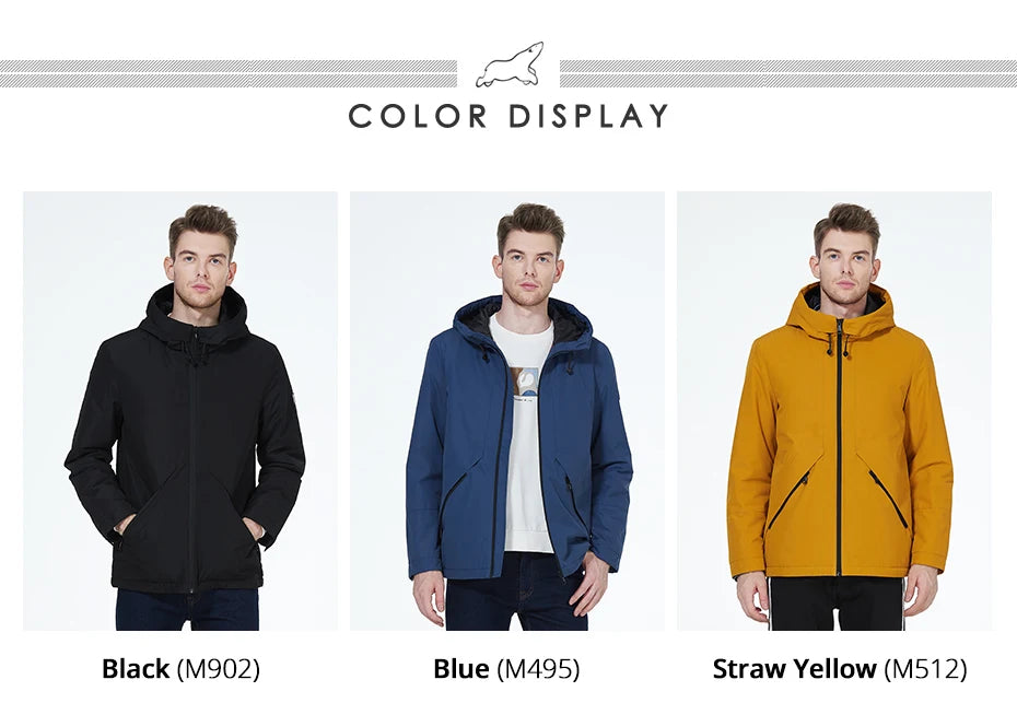 Men's  Lightweight Cotton Jacket Casual Trend Coat Male Windbreaker Coat hooded Jacket - The Clothing Company Sydney