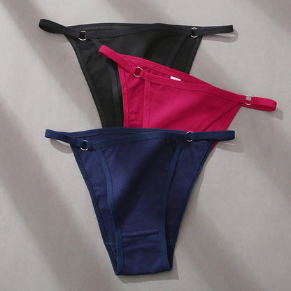 3 Pack Women's Cotton Panties Low Waist Bikini Briefs Ladies Underwear Soft Solid Underpants Lingerie The Clothing Company Sydney
