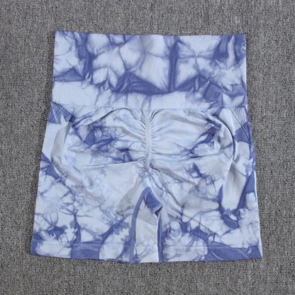 Tie Dye Gym Summer Shorts Woman Casual High Waist Outdoors Sport Seamless Shorts Push Up Fitness Bike Shorts The Clothing Company Sydney