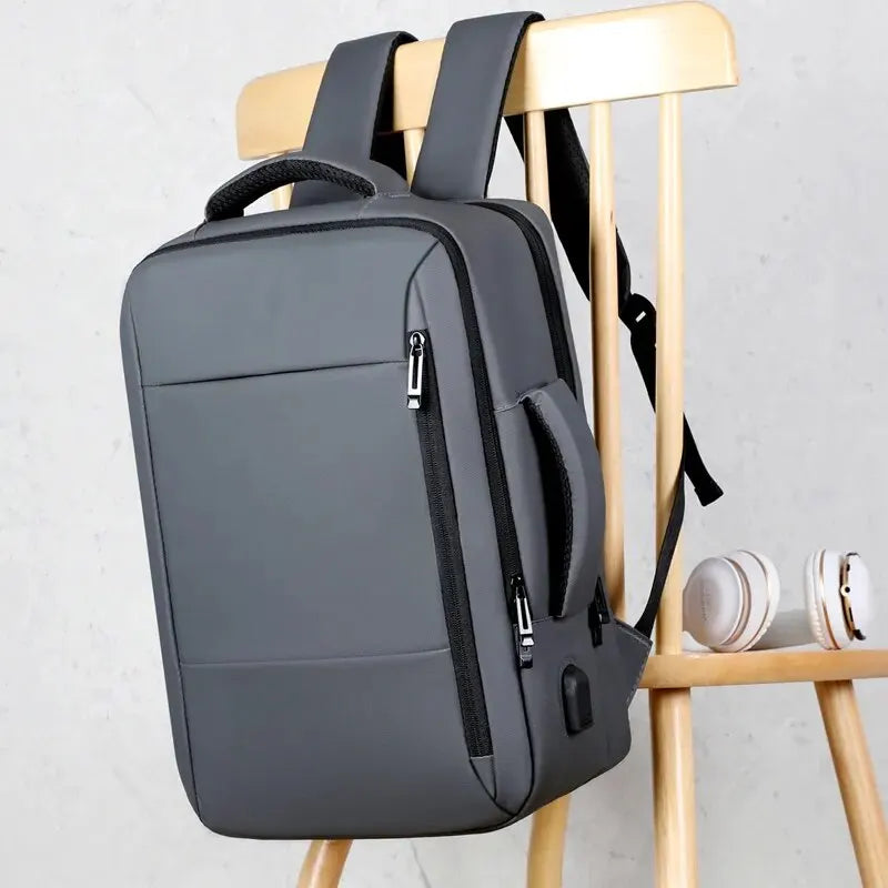 Large Backpack USB Charging Laptop Bagpack Waterproof Business Travel Cabin Hand Luggage Back Pack Bag - The Clothing Company Sydney