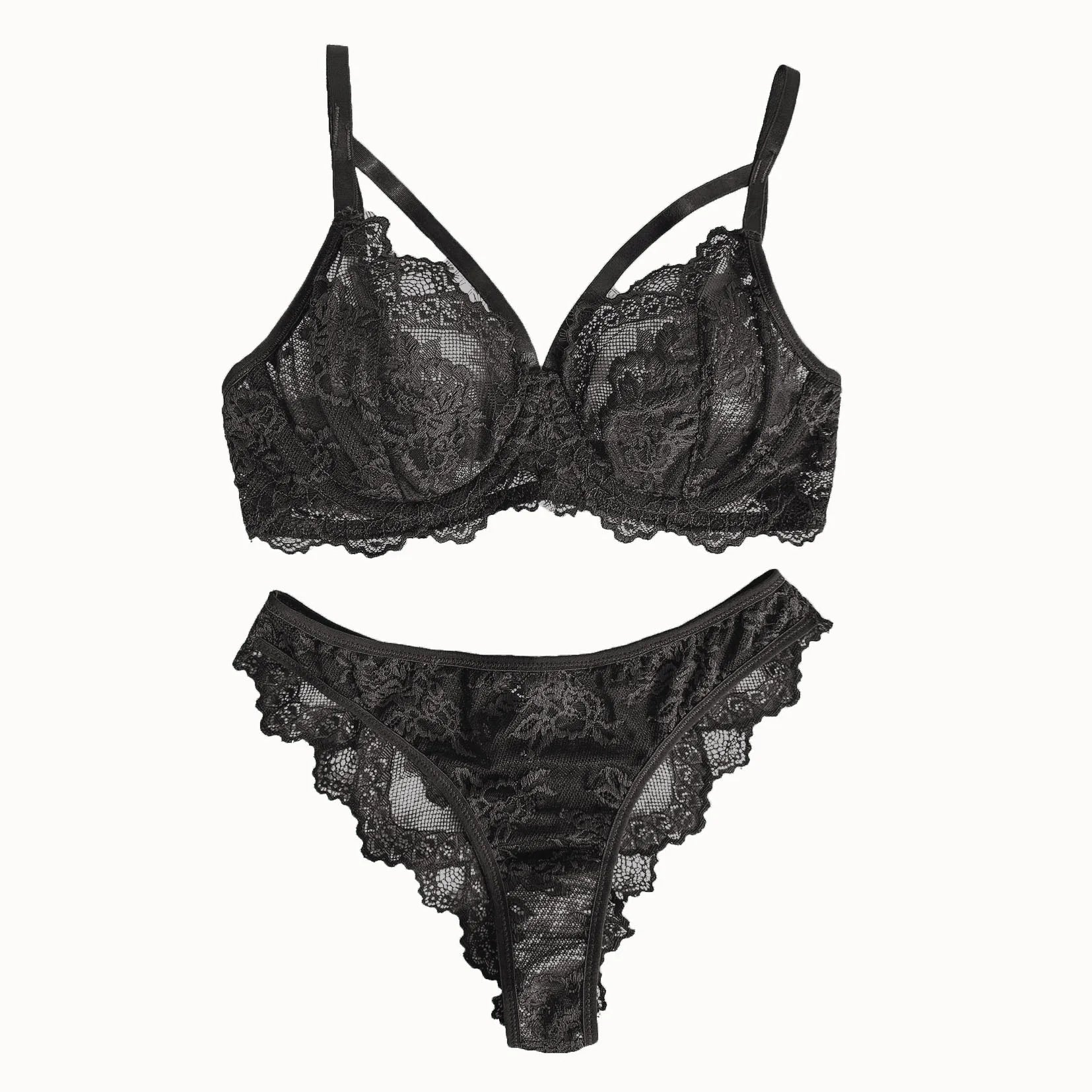 2 Piece Women's Lingerie Underwear Lace strapping Underwire Bra &  Brief Panties The Clothing Company Sydney