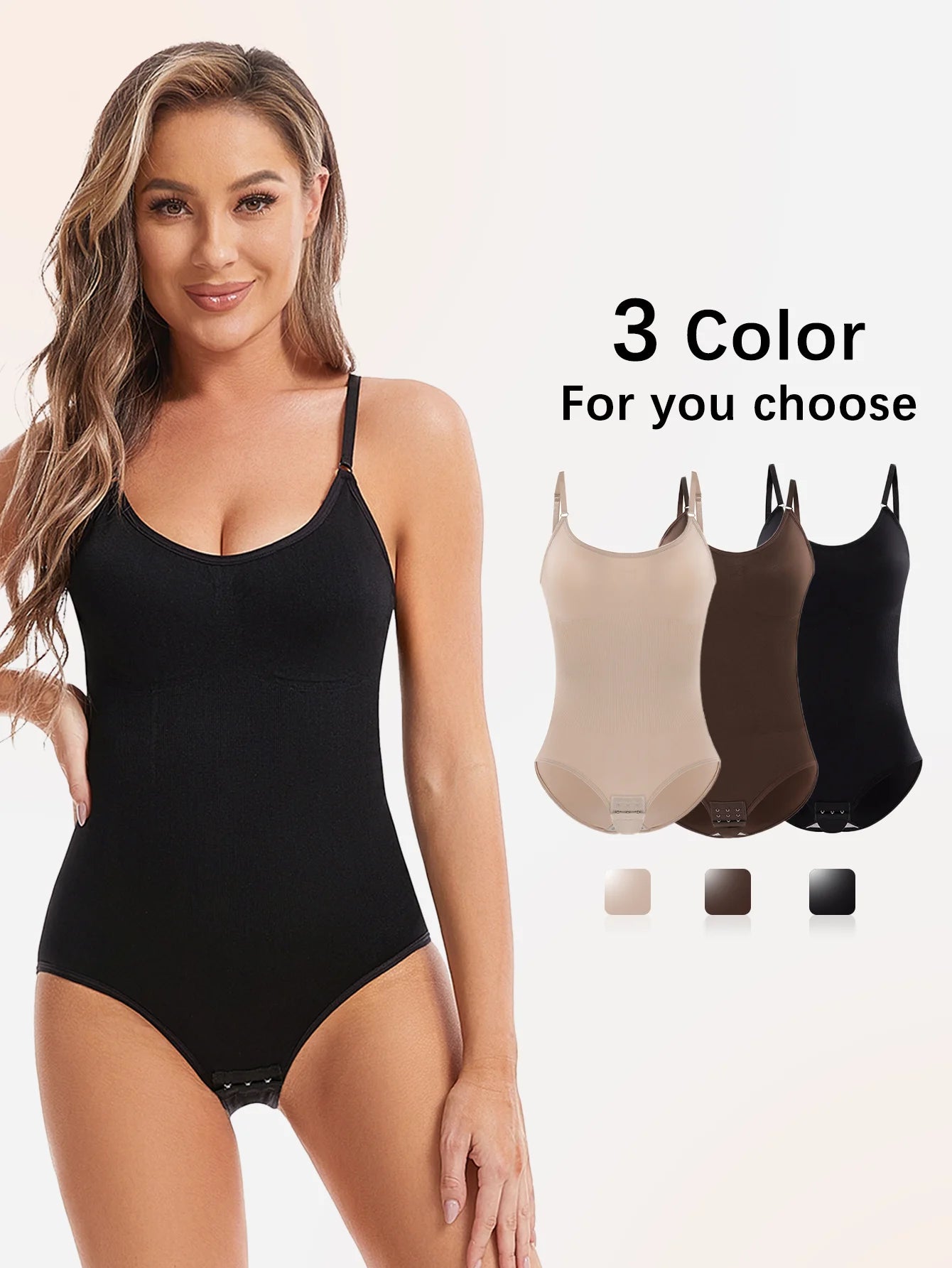 Women's Shapewear Seamless Full Body Shaper Smooth Out Bodysuit High Elastic Body Suits