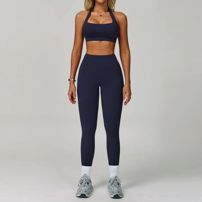 2 Piece Set Women's Tracksuit Fitness Clothes Yoga Sets Sportswear Workout Bra High Waist Leggings Set Gym Clothing Sports Suits The Clothing Company Sydney