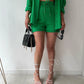 Summer Women's Suit Short Sets Outfits Suit Two Piece Button Up Matching Outfit Set - The Clothing Company Sydney