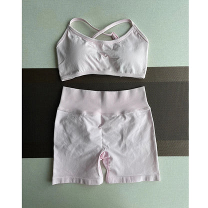 Solid Seamless Half Pants Women Soft  Fitness Outfits Yoga Gym Running Bike Wear Bicycle Skorts The Clothing Company Sydney