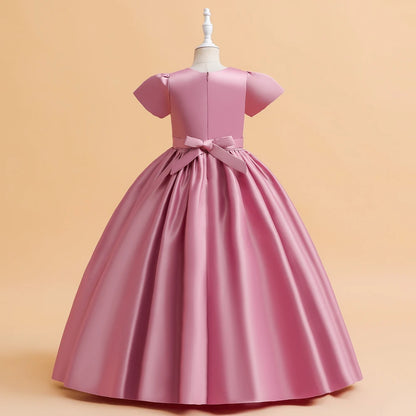 Elegant Bridesmaid Dresses For Girls Wedding Party Gown White Communion Ceremony Long Evening Dress Kids Summer Clothes - The Clothing Company Sydney