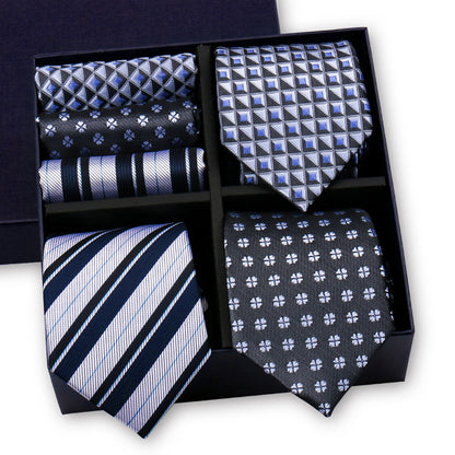 Luxury Men's Tie Sets In Gift Box Paisley Striped Necktie Handkerchief For Men Wedding Formal Clothing Accessories Set The Clothing Company Sydney