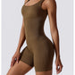 Women's Yoga Rompers One Piece Seamless Ribbed Jumpsuit Padded Sports Bra Romper Fashion Fitness Sportwear The Clothing Company Sydney