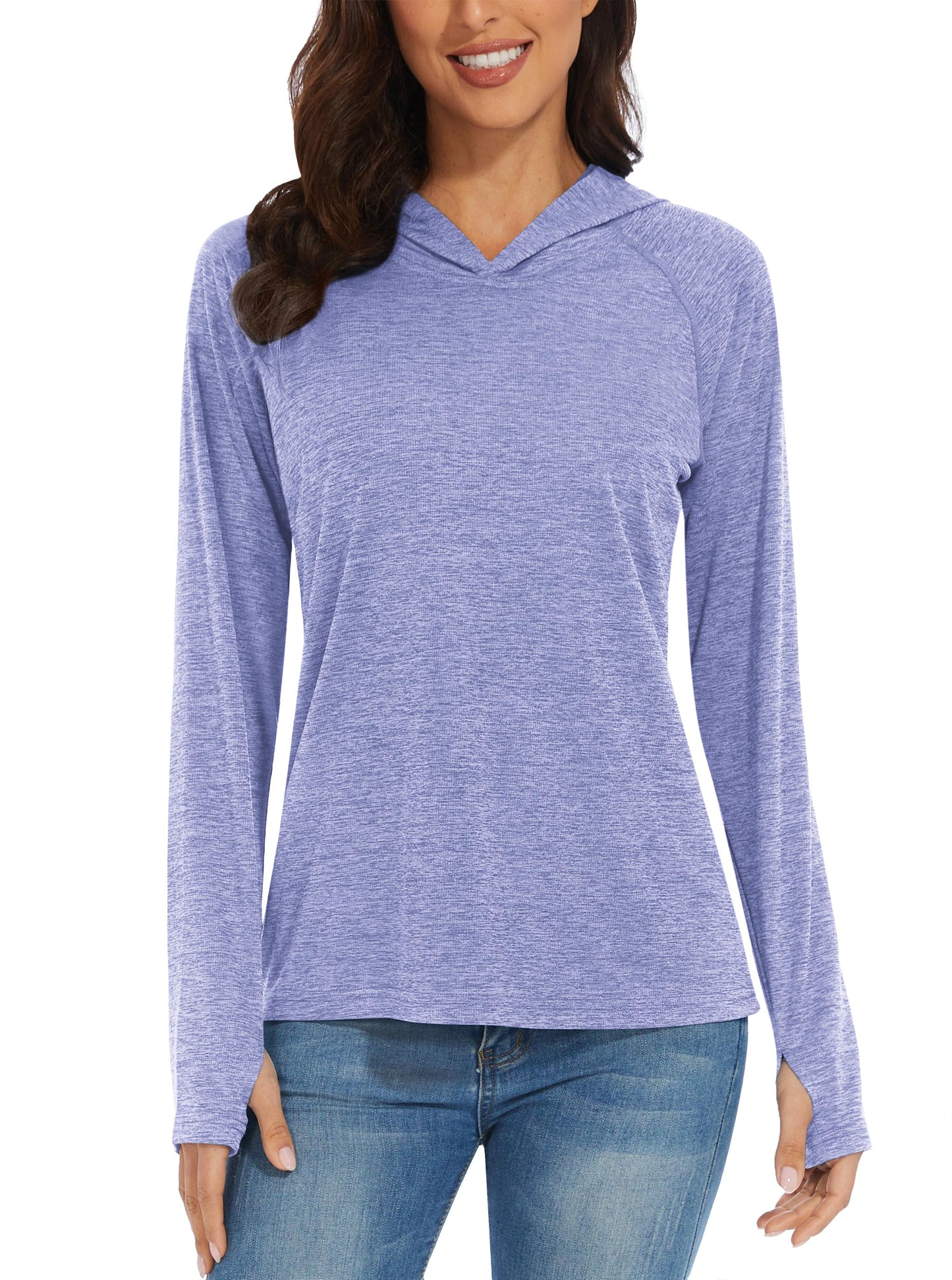 UPF50+ Breathable Long Sleeve Hoodie T-shirts Women's Sun/UV Protection Casual Hooded T shirts Outdoor Sports Pullover The Clothing Company Sydney