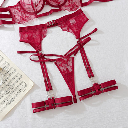 5 Piece Lingеrie Set Halter Bra Push Up Underwear G String Costume Fantasy Intimate Outfits The Clothing Company Sydney