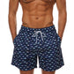Summer Mens Swim Shorts Beach Quick Dry Printing Swimsuit Plus Size Mesh Liner Surfing Gym Board Shorts