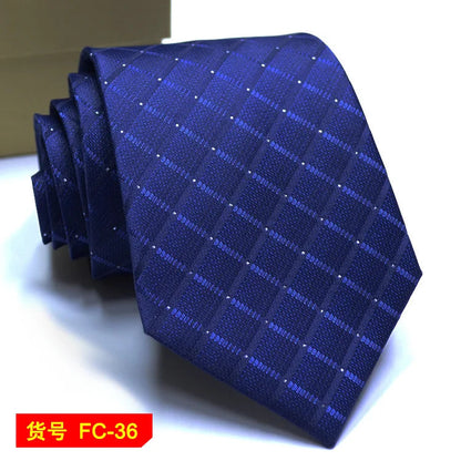 Men's Jacquard Ties – 7-8cm Floral & Solid Neckties The Clothing Company Sydney