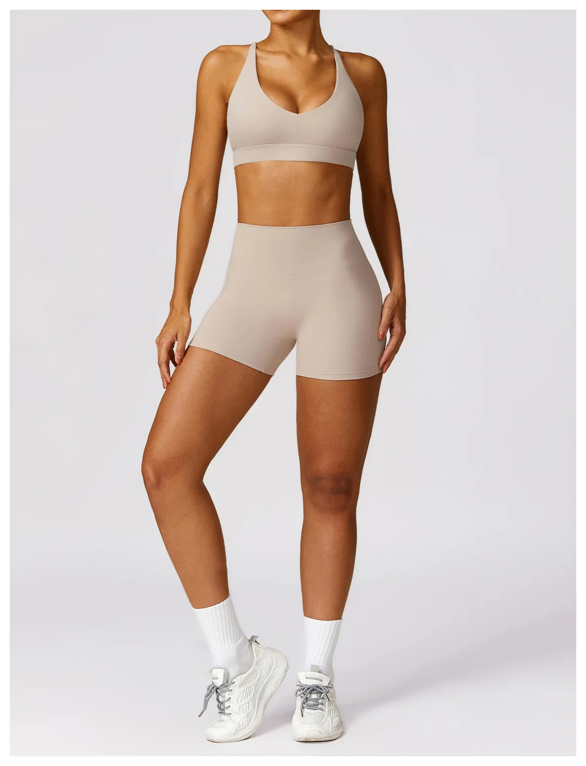 Women's Yoga Shorts Gym Leggings Cycling Slim Fit Workout Shorts High Waist Sports Shorts - The Clothing Company Sydney