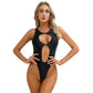 One Piece Womens Bodysuit High Cut Tight Monokini Summer Swimsuit Party Romper Swimwear - The Clothing Company Sydney