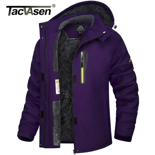 Winter Ski Jackets Womens Hiking Trekking Thicken Fleece Snow Jacket Outdoor Warm Windproof Windbreaker Outwear Parka - The Clothing Company Sydney