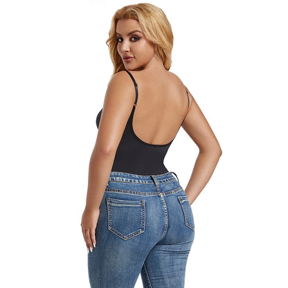 Womens Backless Bodysuits Seamless Shapewear Body Shaper Camisole Tops Corset Shapewear - The Clothing Company Sydney